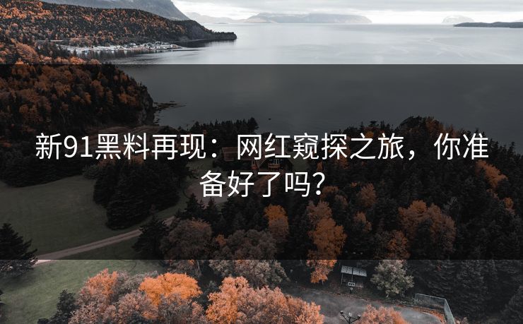 新91黑料再现：网红窥探之旅，你准备好了吗？